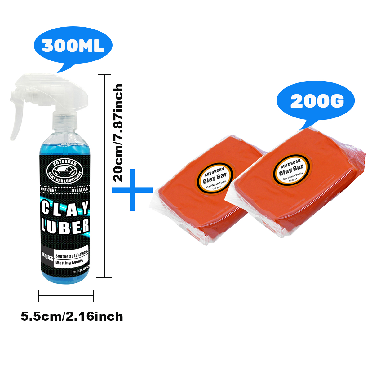 แท่งรถดินของเล่น200กรัมและน้ำม - Clay Bar Lubricant บทวิจารณ์และราคา