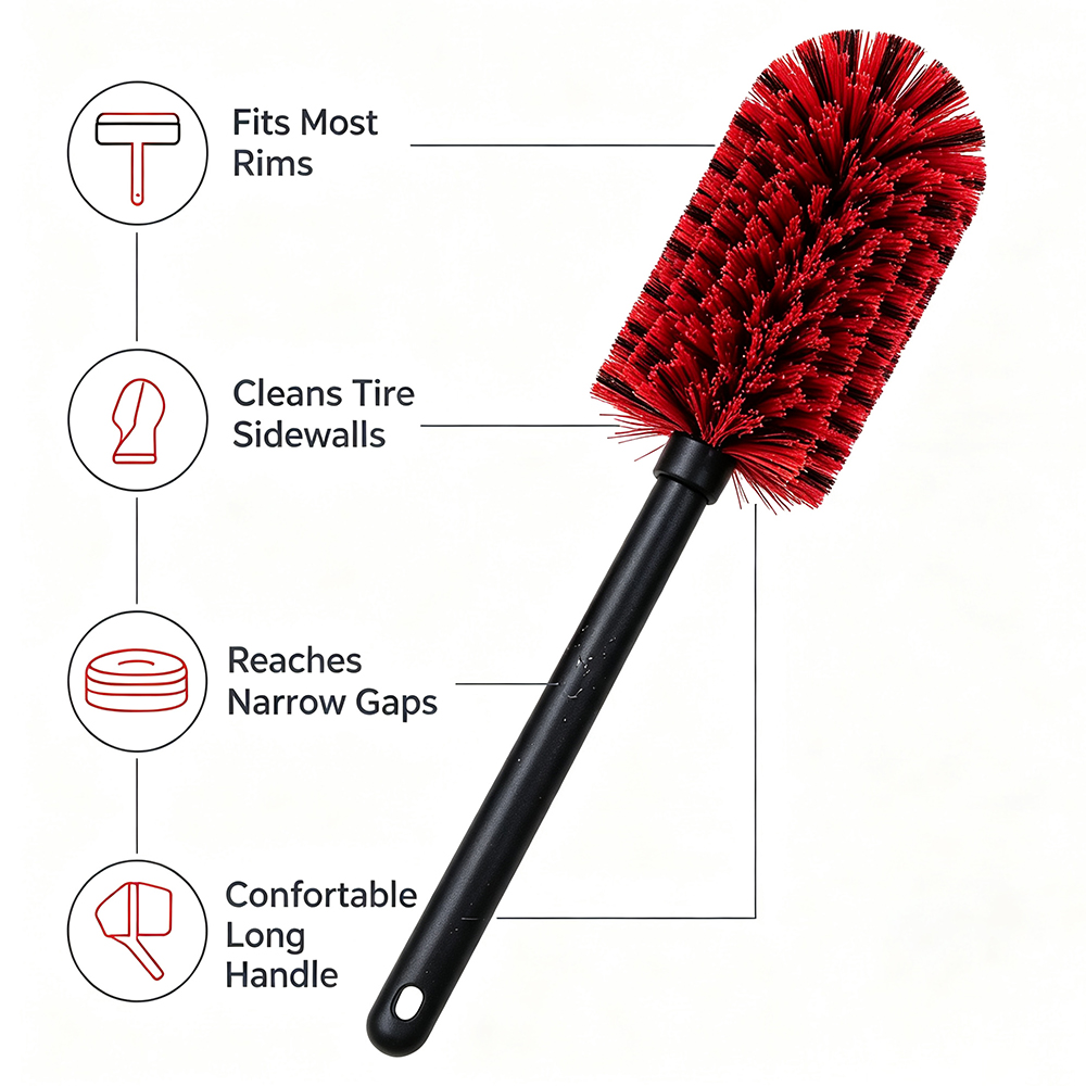 แปรงทำความสะอาดล้อแม็กซ์รถยนต์ - Wheel Cleaner Alloy บทวิจารณ์และราคา